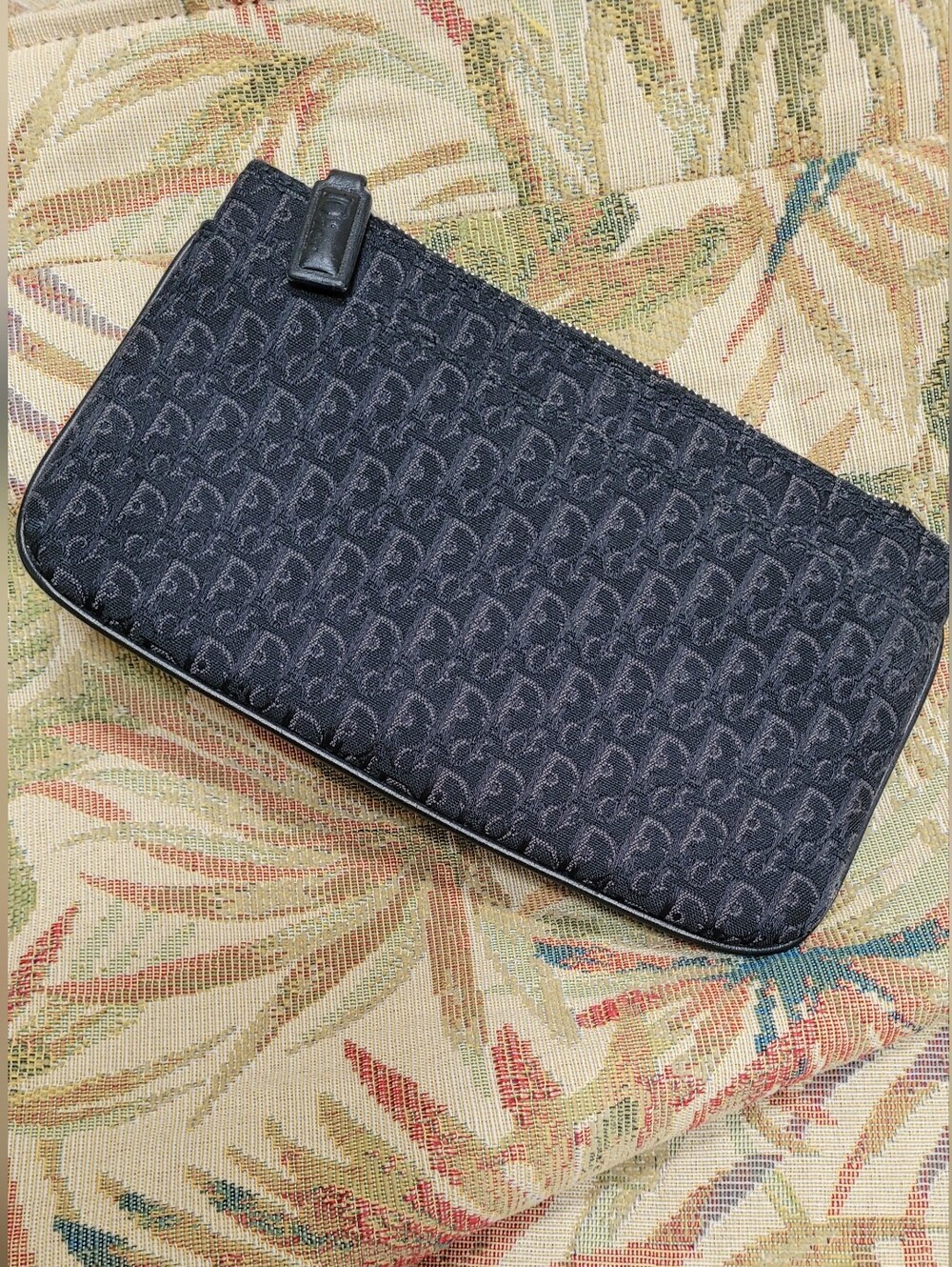Black Monogram Zip Pouch - Christian Dior